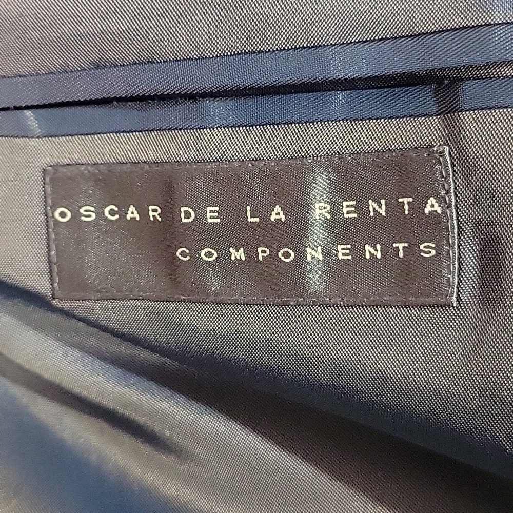 Oscar de la Renta Black Classic Men's Blazer - Picture 3 of 5